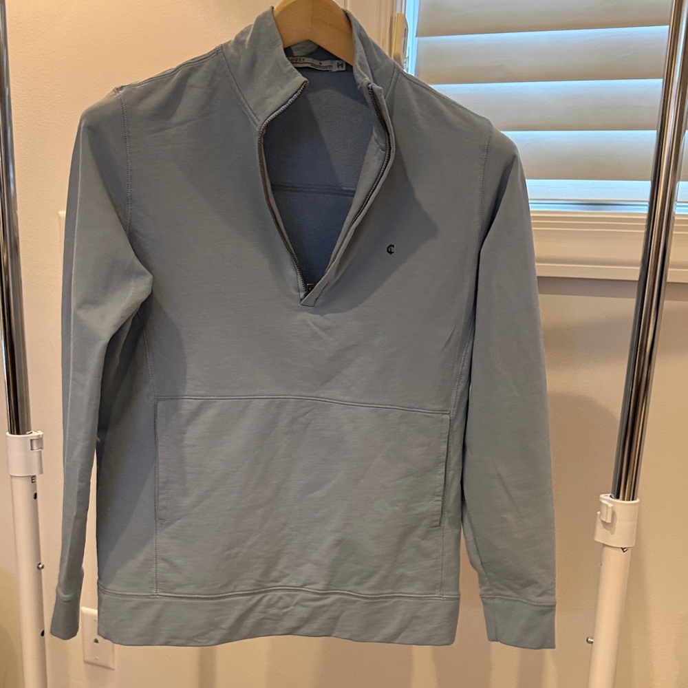 Criquet Light Blue Quarter-Zip Pullover